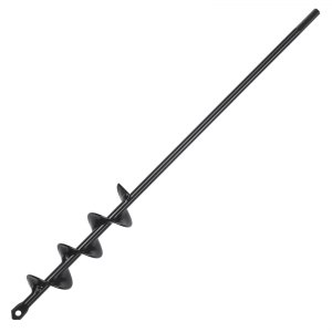 tuinvijzel φ38x420mm grondboor voor elektrische boormachine PCM stalen paalvijzel Geschikt voor 3/8 "(9,53 mm) zeskantboorschroevendraaier...
