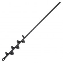 VEVOR Garden Auger φ38x420mm Ground Auger for Electric Drill PCM Steel Stake Auger Suitable for 3/8"(9.53mm) Hex Drill Screwdriver Twist Drill Ideal for planting, installing fences and tents