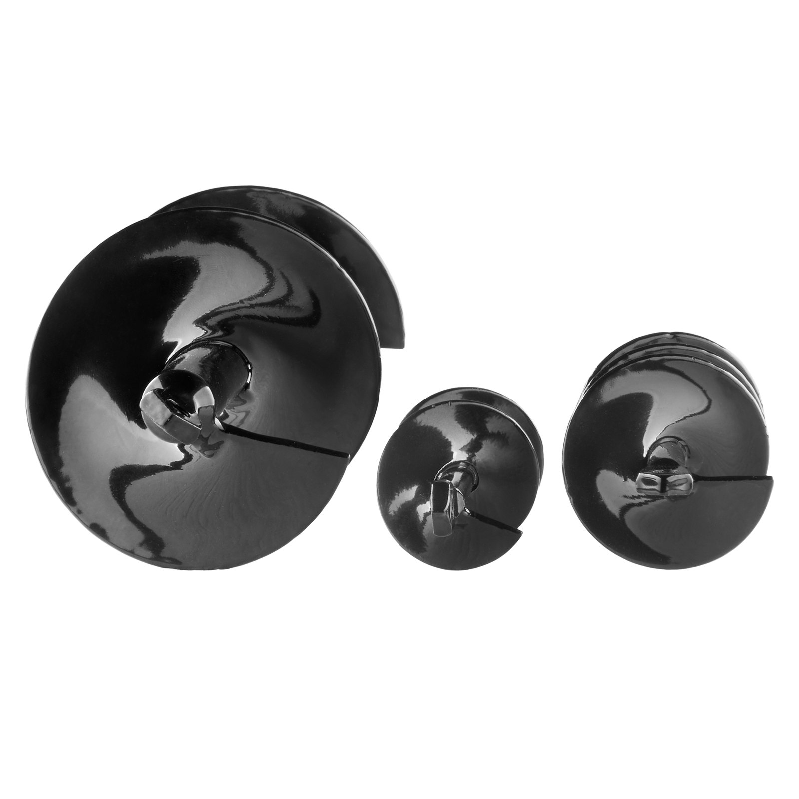 VEVOR grondboor voor planten, set van 3, grondboor voor tuin, spiraalboor voor paalboor, bollenplanten en gaten graven, voor 3/8-inch zeskantboor