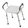 VEVOR douchekruk, draagvermogen 181,4 kg, in 6 standen in hoogte verstelbaar, antislip TPR-rubberen voetjes, frame van aluminiumlegering, geschikt voor senioren, mensen met een beperking en mensen met een blessure.