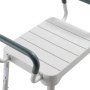 VEVOR douchekruk, draagvermogen 181,4 kg, in 6 standen in hoogte verstelbaar, antislip TPR-rubberen voetjes, frame van aluminiumlegering, geschikt voor senioren, mensen met een beperking en mensen met een blessure.