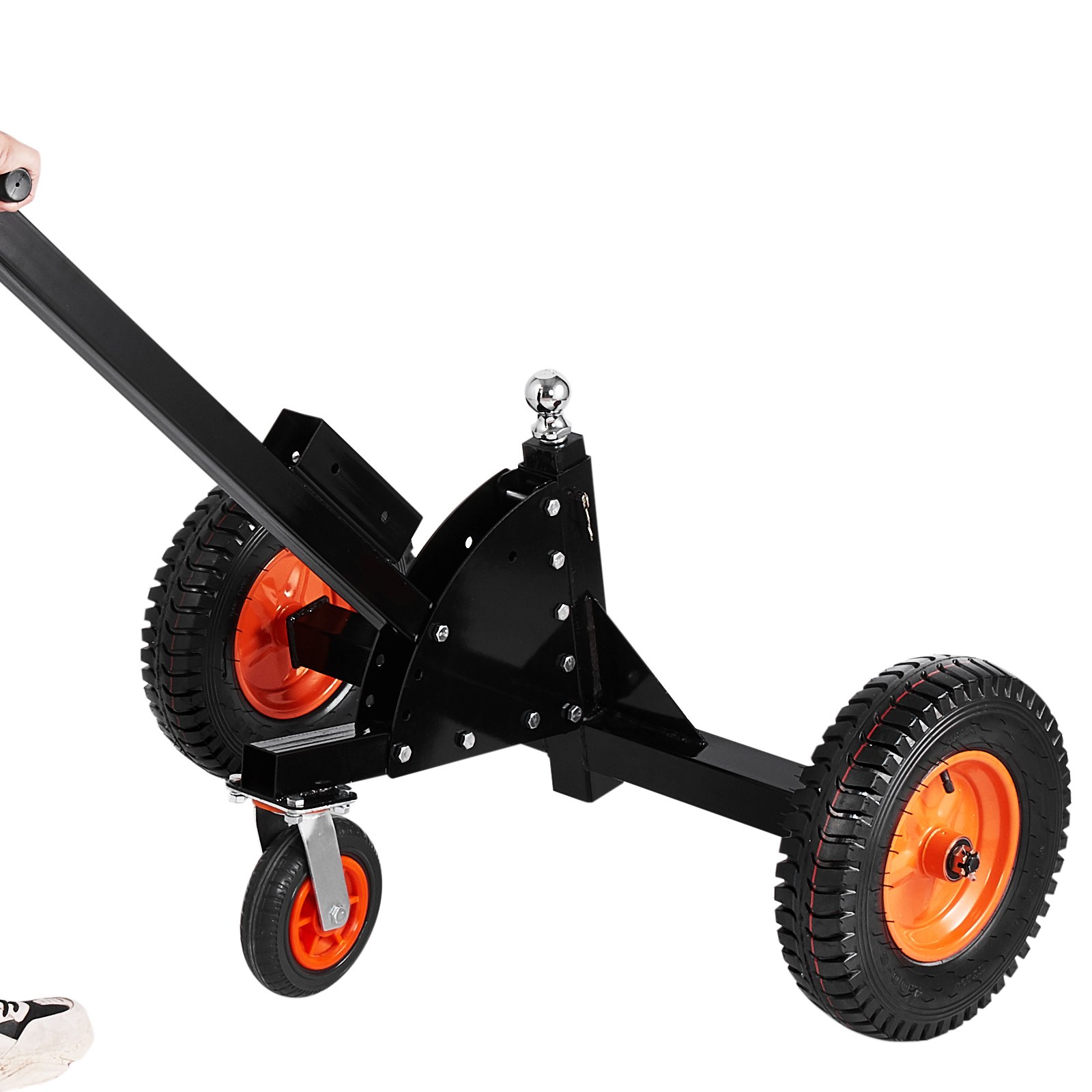 VEVOR 2-in-1 Trailer Dolly, Trailer Manoeuvreerhulpmiddel, 680,4 kg neusbelasting, 56 en 66 cm verstelbare hoogte, 50,8 mm trekhaakkogel, 38 cm luchtbanden, voor het verplaatsen van campertrailers