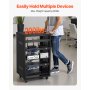 VEVOR 16U AV-rack, 90,7 kg, thuisstudio-rack met vergrendelbare wielen, open frame serverkast, geventileerd ontwerp, voor montage van 482 mm audio-, video-, muziek- en IT-apparatuur