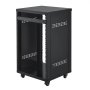 VEVOR 16U AV Rack, 200 lbs Max Capacity, Home Recording Studio Rack with Lockable Caster Wheels, Open Frame Server Cabinet, Special Vent Design, for 19-Inch Audio Video Musical & IT Equipment Mounting