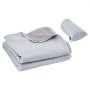 VEVOR Camping Blanket, Large Warm Wearable Stadium Blanket, Waterproof & Windproof, Polyester Fleece, Flame Retardant, Great for Outdoors, Picnics, Hiking, Sports Events, Travel, 79" x 59", Light Grey