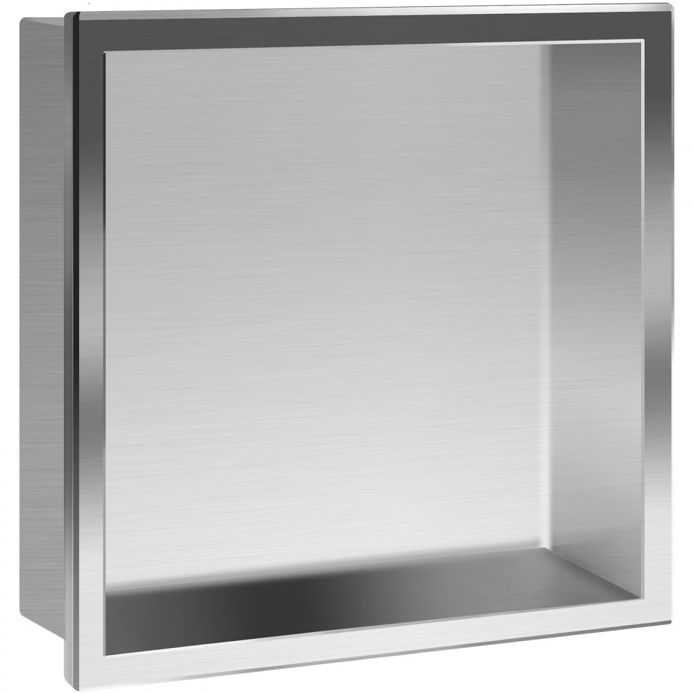 Vevor Douche-nis Roestvrijstalen Douchewand-nis Verzonken Inzetstuk Van 30x30 Cm