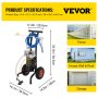 VEVOR All-in-One Airless Verfspuit Spuitpistool 1.2HP met Verlengde Filterslang