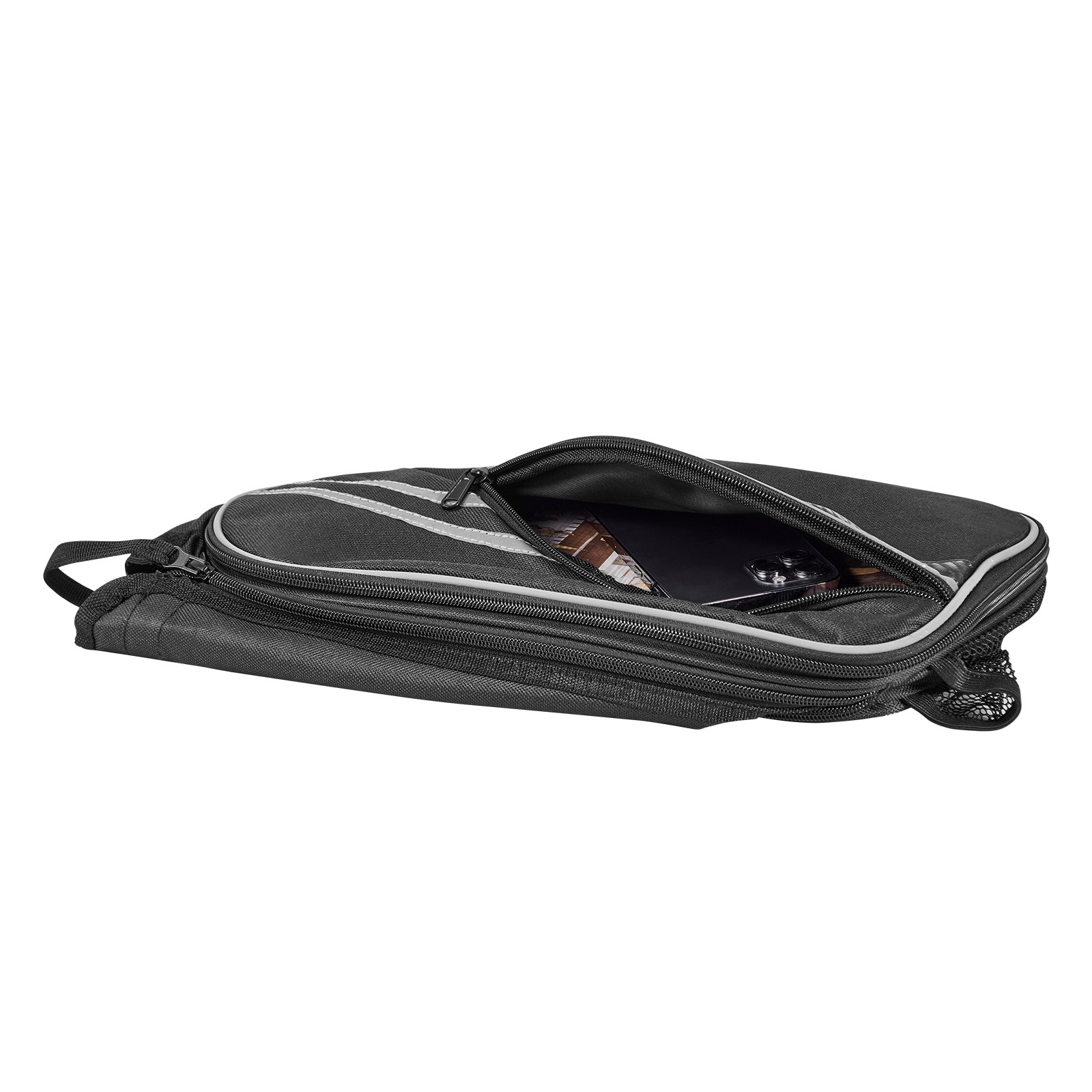 VEVOR Motorfiets Zadeltas, 15L x 2 Grote Capaciteit, Zijzadeltas met Waterdichte Regenhoes en Riemen, Compatibel met de meeste Motorfietsen, Bagage Opbergtas Motorfiets Bagage