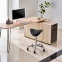 VEVOR Zadelkruk met wielen, draagvermogen 204 kg, in hoogte verstelbaar (55-71 cm), draaibare kruk, ergonomische, verdikte PU-lederen draaibare zadelstoel voor salon, spa, massagekliniek, zwart