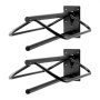 VEVOR Saddle Rack with Pad Bar, 23.8 x 12.6 x 10.2 in, 2 Packs Wall Mounted Saddle Stand, Heavy-Duty Steel Saddle Holder, Western & English Saddle Rack for Horse Stall, Barn, Trailer, Tack Room