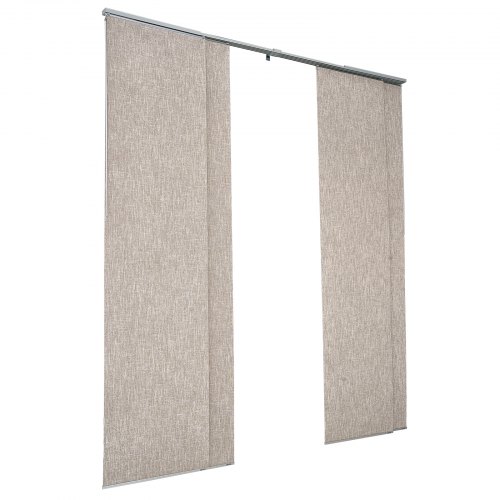 Miracle Home. 2 elegante gordijnen voor woonkamer en slaapkamer, met oogjes, kamperfoelie, 300 cm (B) x 260 cm (H), natuurlijke kleuren