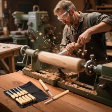 VEVOR 8-delige draaimessenset, draaibeitelset, draaigereedschap