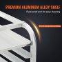 premium aluminum alloy shelf detail of VEVOR bun pan rack, showcasing rust-proof and easy-to-clean features.