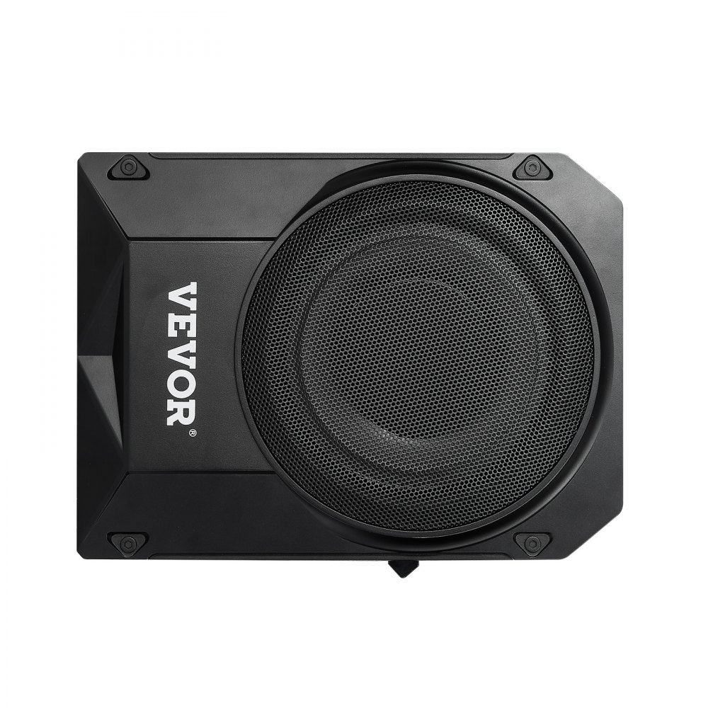 VEVOR Subwoofer voor onder de stoel, 400W, 254 mm, slank, met voeding, subsysteem met ingebouwde versterker, hoge/lage ingang en volumeregeling voor SUV's en vrachtwagens.
