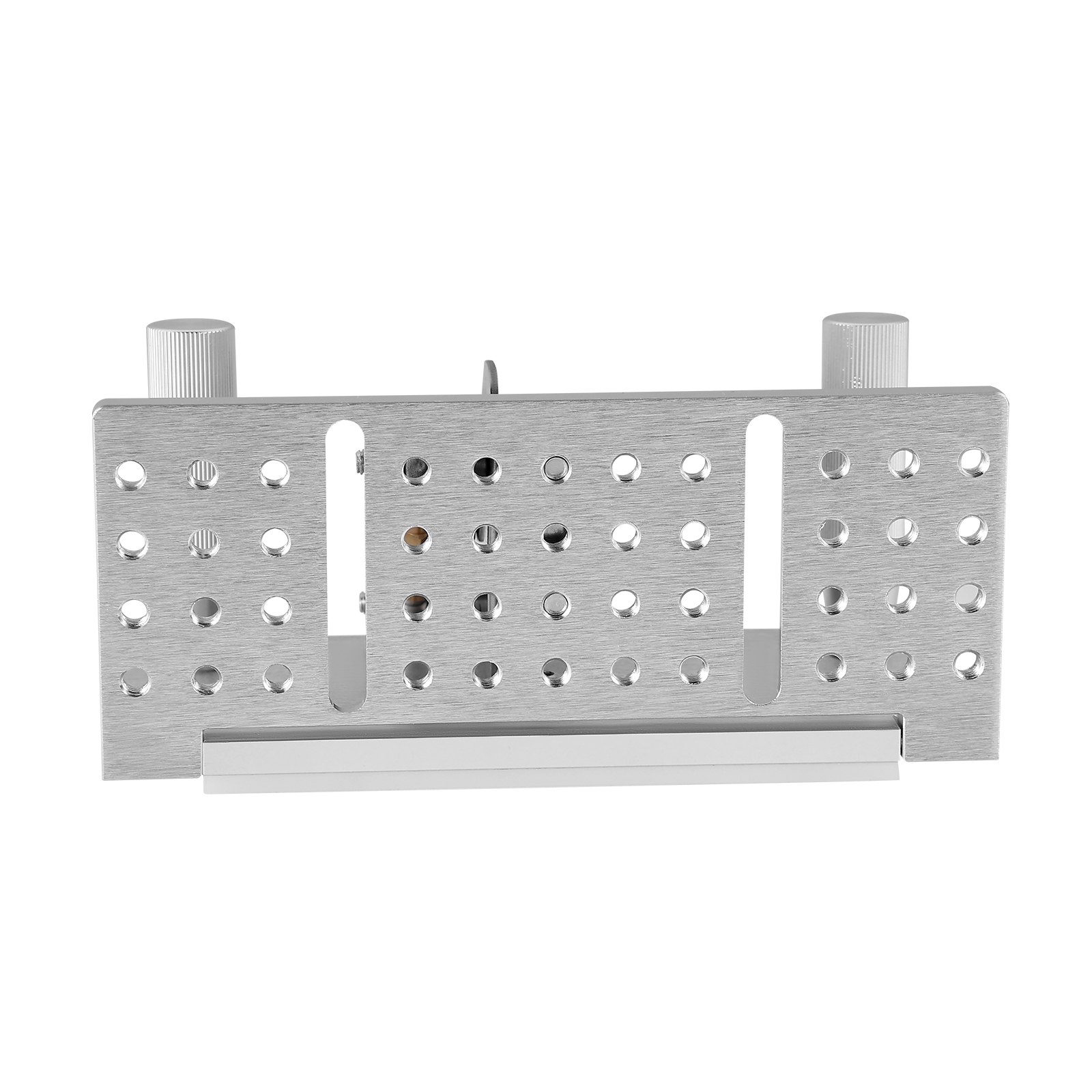 VEVOR Belt Grinder Knife Jig, 85° - 115° Adjustable Belt Sander Knife Sharpening Jig with Dual Handles, 7.68" Long Sharpener Locator Compatible with Bench Grinders, Sharpening Machines