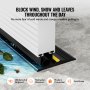 VEVOR afdichtingsset garagedeurdrempels 2 stuks 3,04m universeel waterdicht