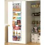 VEVOR Over the Door Pantry Organizer, 9-Tier Pantry Organization and Storage, Heavy-Duty Steel Hanging Spice Rack, Adjustable Wall Seasoning Shelves, for Home Kitchen Laundry Room Bathroom, White