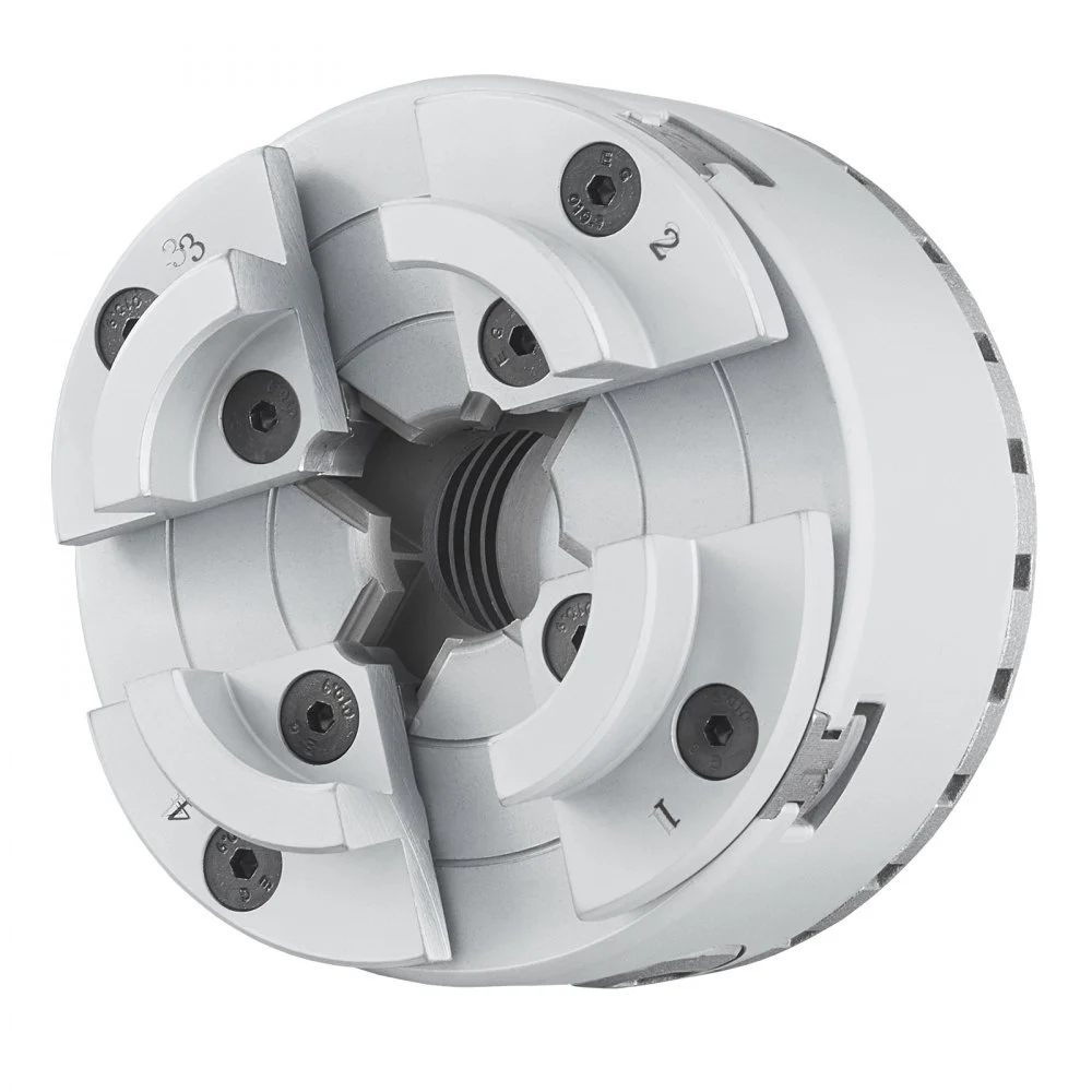 VEVOR KP2-3/4 draaibankklauwplaat met 4 klauwen, φ70 mm klauwplaat gemaakt van 45# Klembereik 30–47 mm klauwplaat Binnendraad 1x8 TPI Draaibankuitlijningsnauwkeurigheid ≤0,3 mm Houtdraaiklauwplaat Draaibankklauwplaat
