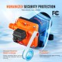 VEVOR Watermembraanpomp, 12V DC, 13L/min Debiet, 3,8 bar Nominale Druk (2,76-5,5 bar Instelbaar), 1/2 inch MNPT Zelf Aanzuigende Spuitpomp met Drukschakelaar voor RV, Camper, Marine, Boot
