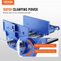 VEVOR vice for woodwork 110mm clamping depth 335mm opening width Parallel vice made of cast iron powder-coated 11KN clamping force Φ15-74mm clamping range Ideal for woodworking studios