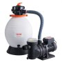 VEVOR Sand Filter Pump for Above Ground Pools, 400 mm, 18,000 L/H, 850W Swimming Pool Pumps System & Filters Combo Set with 6-Way Multi-Port Valve and Strainer Basket, for Domestic and Commercial Pools