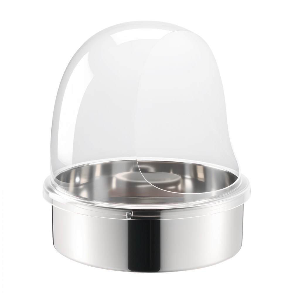 VEVOR Hoes voor Suikerspinmachine, Transparante Acryl Koepel, Bubble Cover Compatibel met Suikerspinmachinekommen van 38 cm (15 inch) voor Feesten en Winkels, Ontwerp met Gegroefde Bodem
