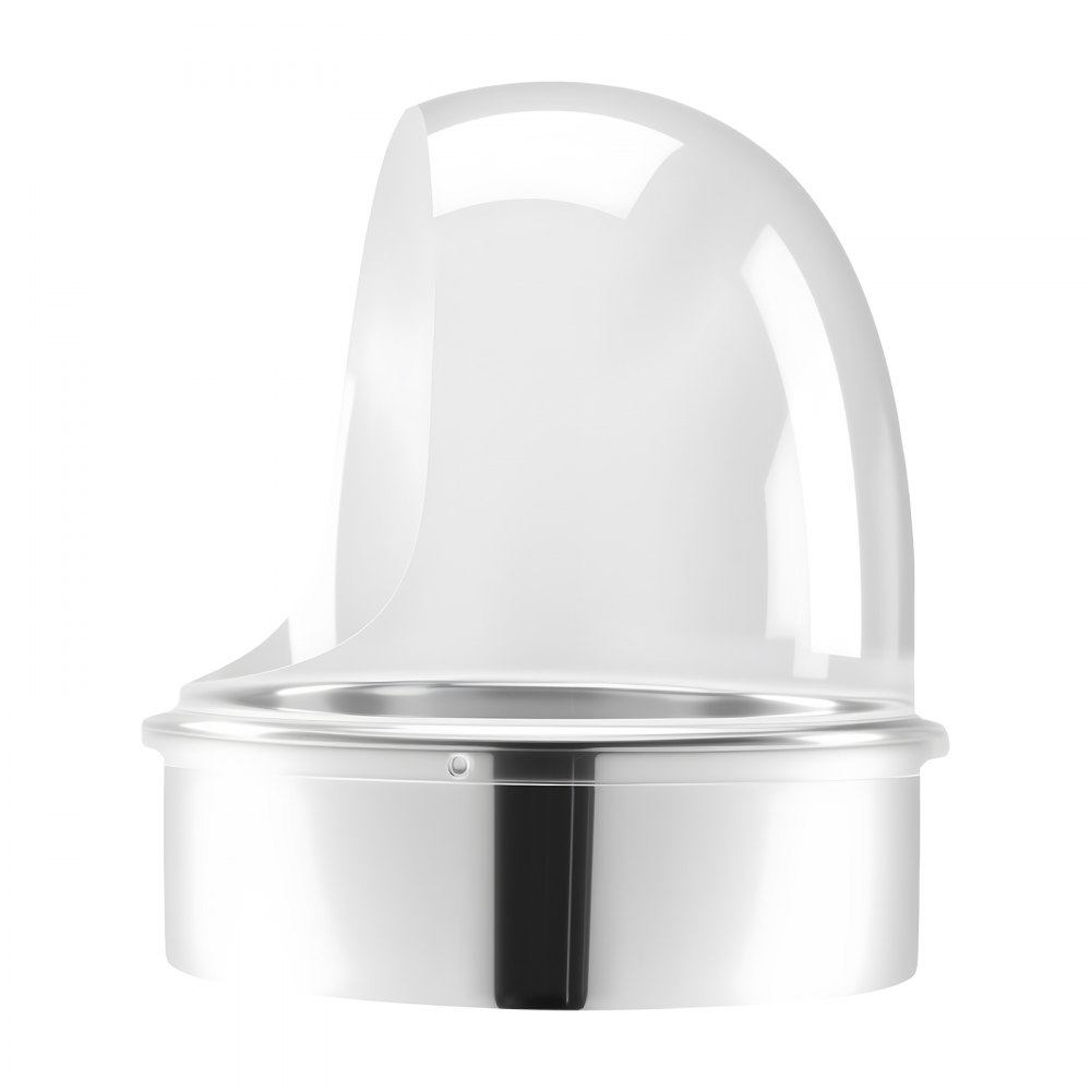 VEVOR Hoes voor Suikerspinmachine, Transparante Acryl Koepel, Bubble Cover Compatibel met Suikerspinmachinekommen van 38 cm (15 inch) voor Feesten en Winkels, Ontwerp met Gegroefde Bodem