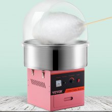 Cotton candy machine 1000W professional cotton candy machine with protective cover cotton candy maker