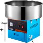 VEVOR Commerciële Elektrische Suikerspinmachine Floss Maker 20 inch RVS Blauw