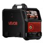 VEVOR 150A MIG-lasapparaat 5-in-1 Aluminium MIG/MIG-gas/Vloeibaar draad/MMA/Lift TIG, draagbaar lasapparaat voor werkplaats, garage en doe-het-zelf, IGBT-inverter, Synergy Control, 2T/4T/Spot-modi, digitaal display