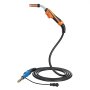 VEVOR 250A MIG-lasbrander met 4,57 m slang, MIG-laspistool met 0,8/0,9 mm vervangingsmondstukken, professionele lasaccessoires compatibel met Miller MDX-250, gasmetaalbooglasmachine voor werkplaats en industrie