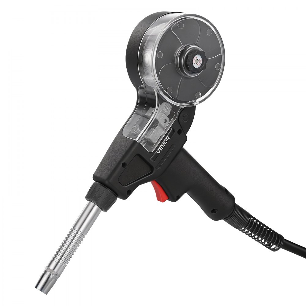 VEVOR 135A MIG-lasbrander met 3 m slang, MIG-laspistool met 11 reservemondstukken en dubbele V-groef, professionele lasaccessoires compatibel met Miller Spoolmate 100, gasmetaalbooglasmachine voor werkplaats