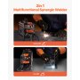 VEVOR MIG Welder, 130A Synergic Mig Welding Machine, 2-in-1 Gas MIG/Gasless Flux Core MIG Multi-Process Welder Machine, Portable Mig Welder with IGBT Inverter Technology & Digital Display Screen