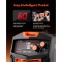 VEVOR MIG Welder, 130A Synergic Mig Welding Machine, 2-in-1 Gas MIG/Gasless Flux Core MIG Multi-Process Welder Machine, Portable Mig Welder with IGBT Inverter Technology & Digital Display Screen