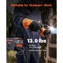 VEVOR MIG Welder, 130A Synergic Mig Welding Machine, 2-in-1 Gas MIG/Gasless Flux Core MIG Multi-Process Welder Machine, Portable Mig Welder with IGBT Inverter Technology & Digital Display Screen