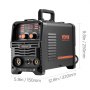 VEVOR MIG Welder, 130Amp Synergic Mig Welding Machine, 3-in-1 Flux Core MIG/Stick/Lift TIG Multi-Process Welder Machine, Portable Mig Welder with IGBT Inverter Technology & Digital Display Screen
