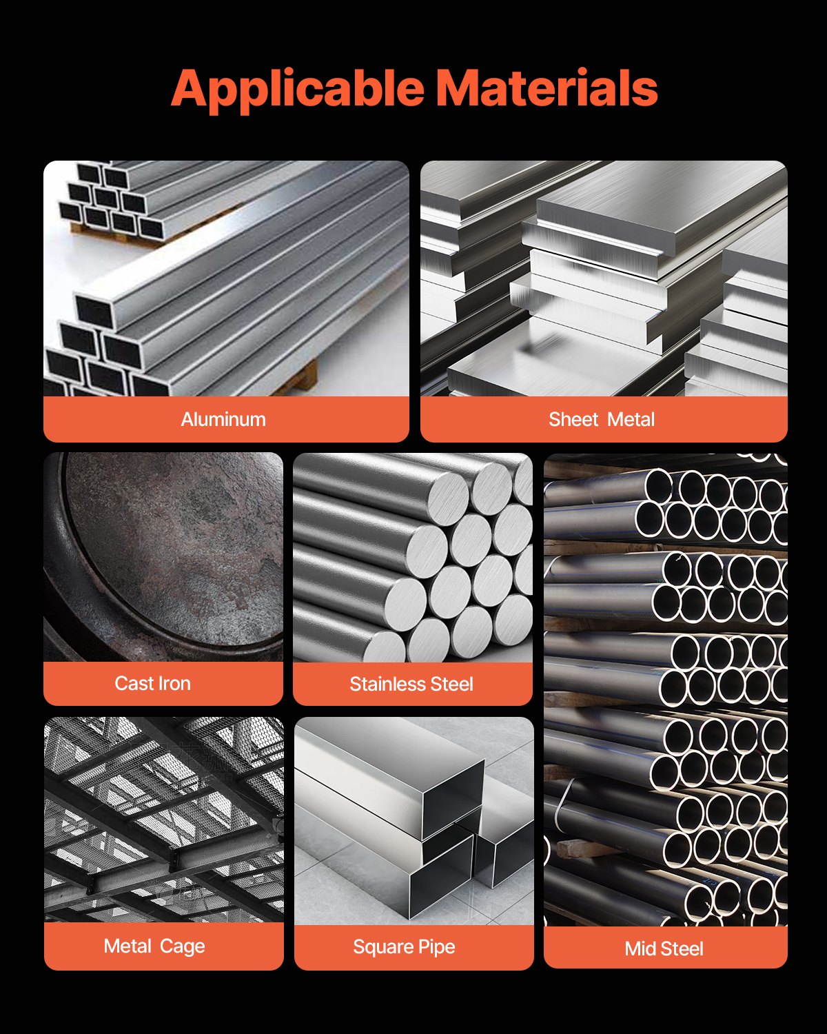 VEVOR Pro MIG-lasser, 200 Amp Pluse MIG-lasser, 5-in-1 Synergy-lasser MIG Pluse, gasloos MIG, gas MIG, MMA en Lift TIG, met IGBT-invertertechnologie en LCD-scherm