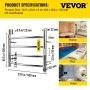 VEVOR Heated Towel Rack, 4 Bars Curved Design, Mirror Polished Stainless Steel Electric Towel Warmer with Built-In Timer, Wall-Mounted for Bathroom, Plug-In/Hardwired, CE Certificated, Silver