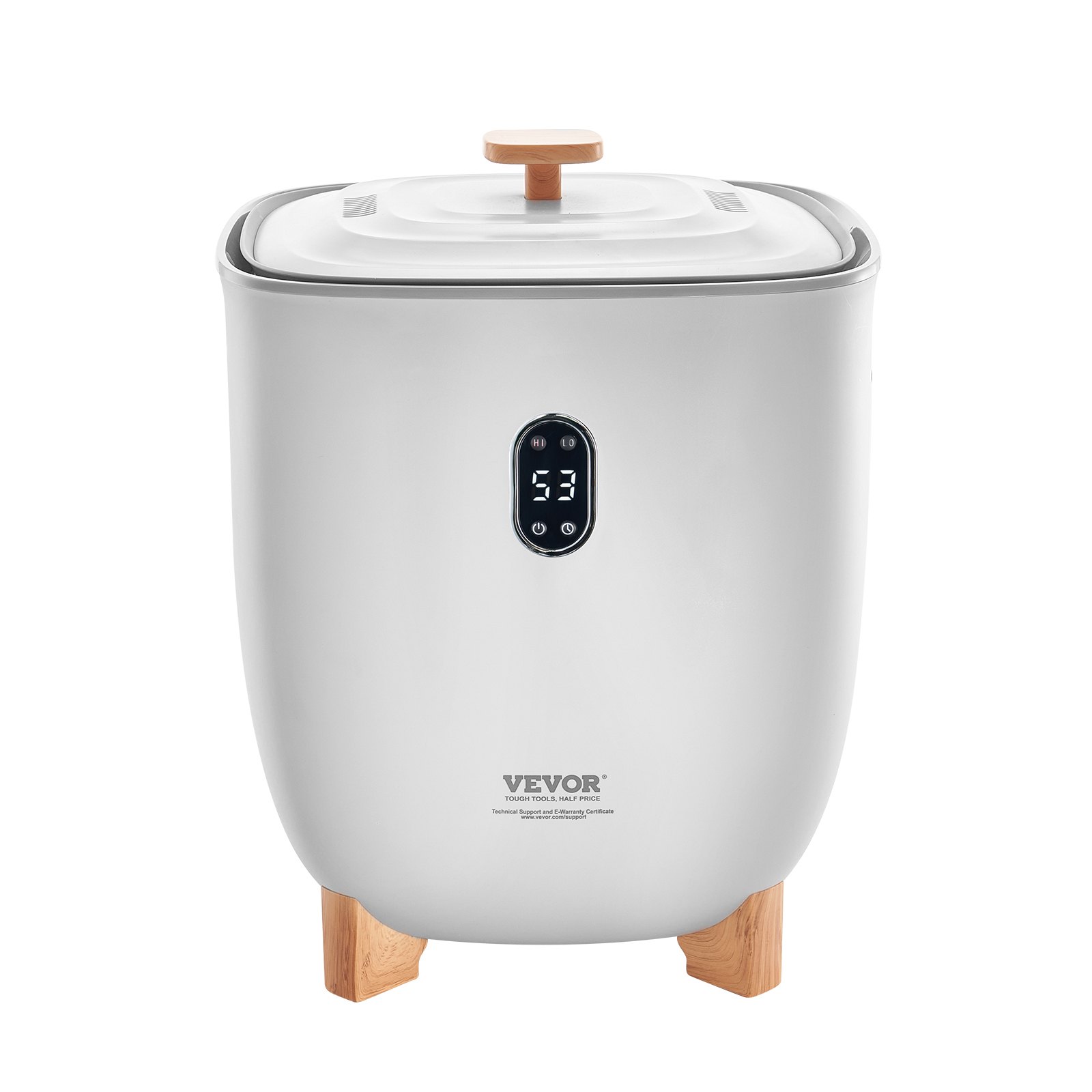 VEVOR Handdoekverwarmer Emmerverwarmer 25L met LED-display en instellingen (timer en temperatuur) en automatische uitschakeling, handdoekverwarmer voor badkamer en wasruimte, voor het verwarmen van handdoeken