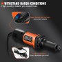 VEVOR straight grinder 820W mini grinder 7000-30000 rpm die grinder 6 speeds multi-sander with 1.8m cable 1/4" and 1/8" collet waterproof low-noise grinding polishing cutting
