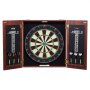 VEVOR Dartbord en Kabinetset Officiële Formaat Dartbord Kabinet, Dartbord 45 x 3,8 cm Verborgen Dartkabinet met Stalen Punten, Compleet met Alle Accessoires, voor Cricketwedstrijden