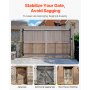 VEVOR Gate Building Kit, Fits 40 to 72 in Wide Openings, Up from 4 to 5 ft High Fence, Adjustable Gate Building Kit, Anti Sag Full Gate Frame Kit with Latch Lock and Screws, for Wooden Fence, Iron
