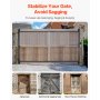 VEVOR Gate Building Kit Fits 60 to 96 in Wide Openings 6 to 7 ft High Fence