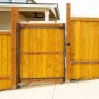 VEVOR Gate Building Kit, Fits 60 to 96 in Wide Openings, Up from 6 to 7 ft High Fence, Adjustable Gate Building Kit, Anti Sag Full Gate Frame Kit with Latch Lock, Screw, for Wooden Fence, Iron, Black