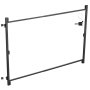 VEVOR Gate Building Kit, Fits 60 to 96 in Wide Openings, Up from 6 to 7 ft High Fence, Adjustable Gate Building Kit, Anti Sag Full Gate Frame Kit with Latch Lock, Screw, for Wooden Fence, Iron, Black