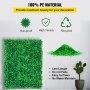 VEVOR Kunstmatige Haag 6 Stuks Buxus Achtergrond 50,8 x 50,8 cm Kunstmatige Buxus Paneel Gemaakt van 100% PE met Stevige Paneelbasis voor Balkon Woonkamer Restaurants Lobby Terras en andere Feesten