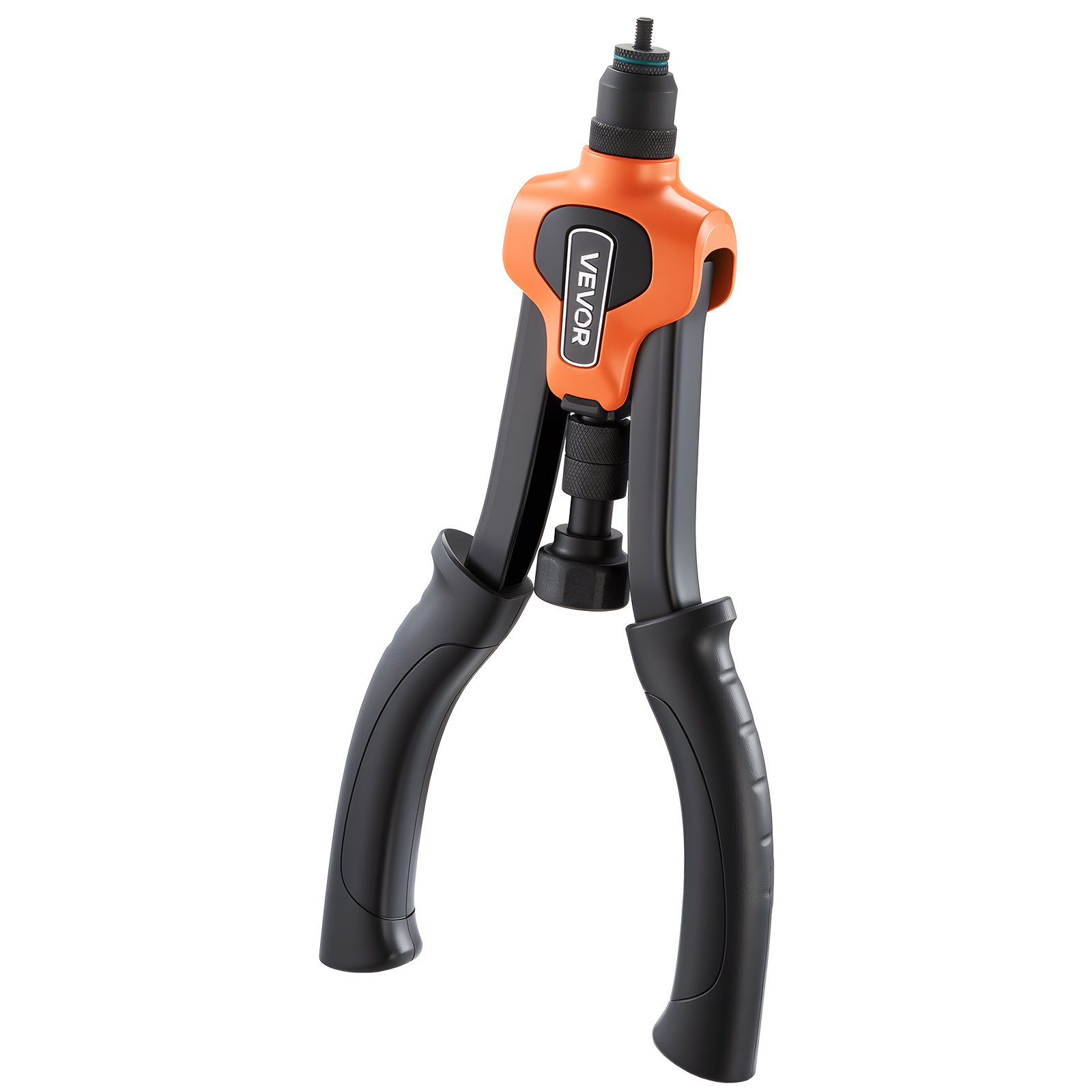 VEVOR klinknagelmoerenset 34 cm, tweehandig klinknagelgereedschap met 7 doornen en 70 moeren in metrische en SAE-maten (M6, M8, M10, 10-24, 1/4-20, 5/16-18, 3/8-16 UNC) incl. draagtas, voor thuis en in de auto
