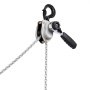 VEVOR Mini Hefboomtakel, 1/4T Capaciteit, Handkettingtakel, 1,5 m Hefvermogen, G80 Stalen Legering Ketting met Mechanische Dubbele Palrem, Kettingtakel met 360° Draaibare Haken, voor Magazijn, Bouw, Garage