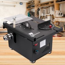 VEVOR Mini Table Saw, 150W Power 10000RPM Motor Speed,0-90 Angle Cutting Portable DIY Machine with Stepless Speed Regulation, 1.3in Cutting Depth Small Multifunctional Saws for Crafts, Woodworking