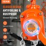 VEVOR mini hefboomtakel 0,5T draagvermogen kettingtakel 260N trekkatrol 2,80m hefhoogte rateltakel takel van staal G80 ketting Weston dubbele ratelrem 360° draaibare haak handkettingtakel